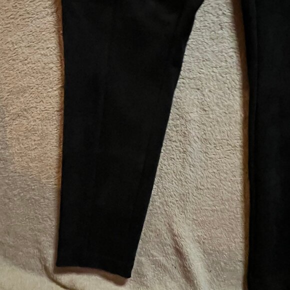 ANDREW MARC‎ Women Medium Black Faux Suede Slacks Pull On Stretch Dress Pants(R) - Picture 5 of 9